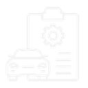 Auto und Inspektionsliste symbolisieren Service in Kfz-Werkstatt Delmenhorst