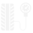 Reifen mit Druckmesser Symbol für Reifenservice in der Kfz-Werkstatt Delmenhorst